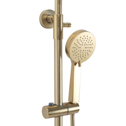 REA-P2323 - PAROT Thermostatic Shower Set, Brushed Gold