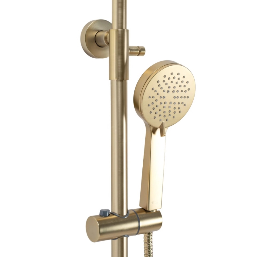 REA-P2323 - PAROT Thermostatic Shower Set, Brushed Gold