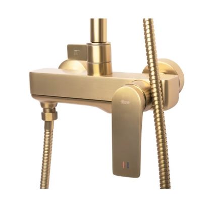 REA-P2400 - Shower set with AVALON mixer, brushed gold