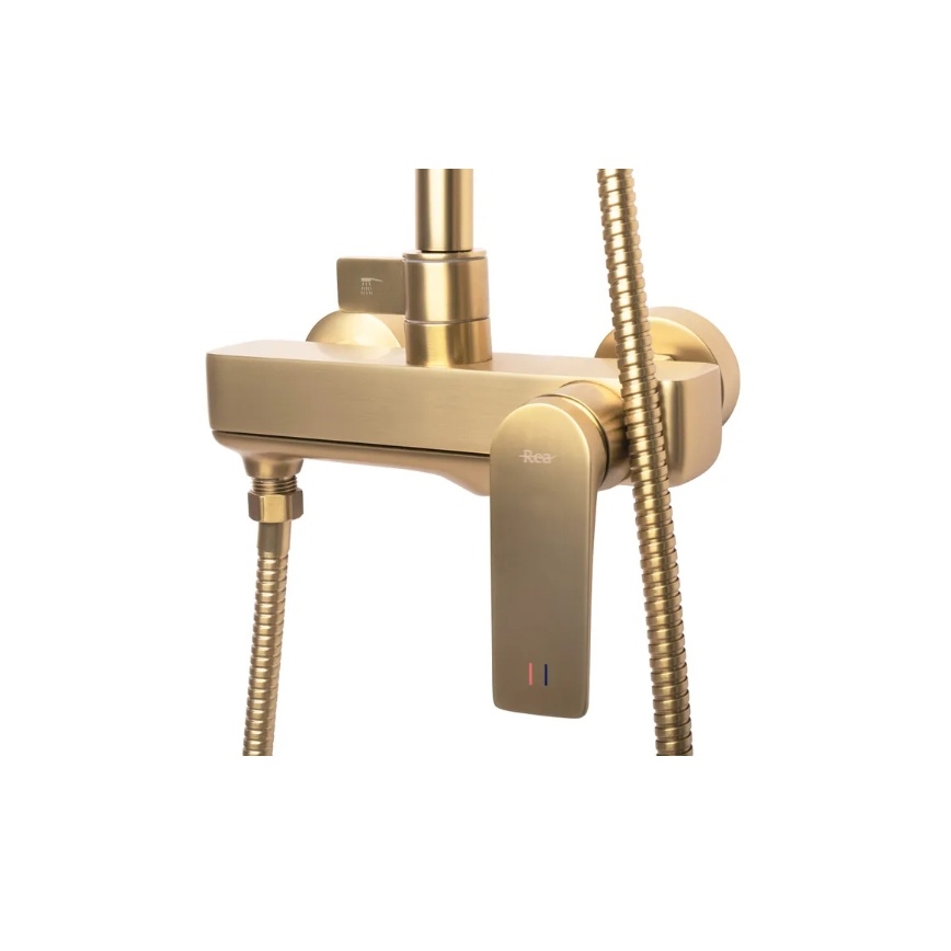 REA-P2400 - Shower set with AVALON mixer, brushed gold