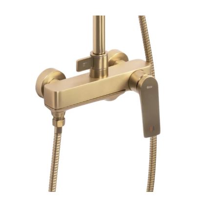 REA-P2400 - Shower set with AVALON mixer, brushed gold