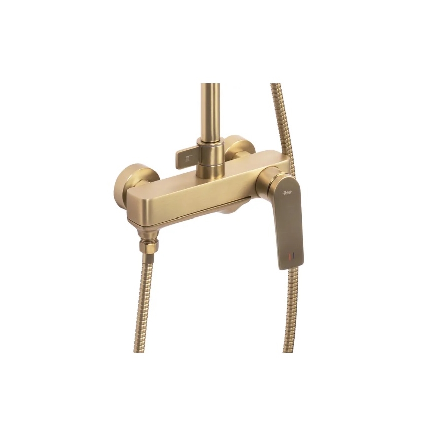 REA-P2400 - Shower set with AVALON mixer, brushed gold