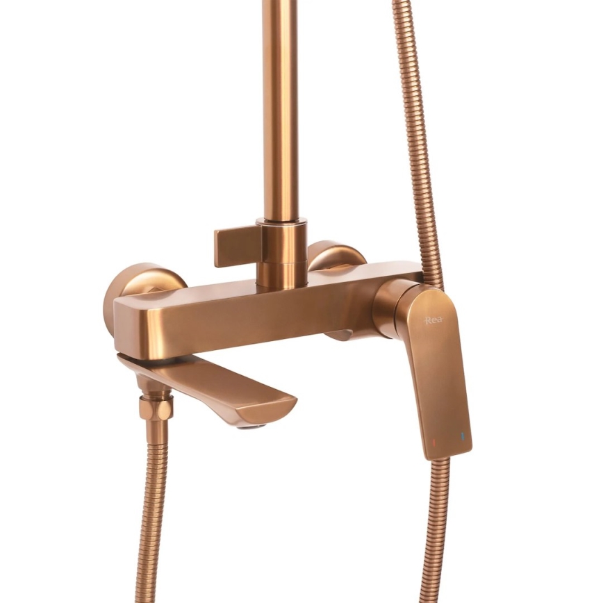 REA-P2418 - AVALON Shower Set with Mixer in Brushed Copper Finish