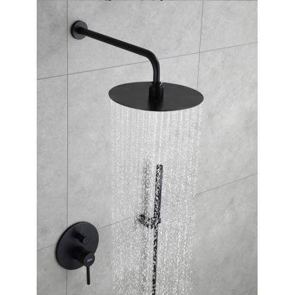 REA-P4100 - LUNGO concealed shower set with built-in mixer, black