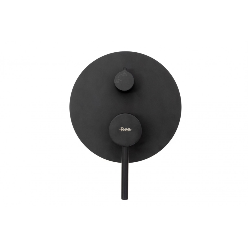 REA-P4100 - LUNGO concealed shower set with built-in mixer, black