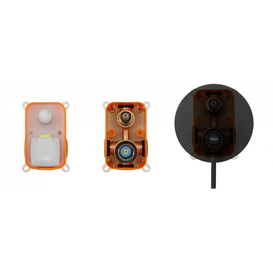 REA-P4100 - LUNGO concealed shower set with built-in mixer, black