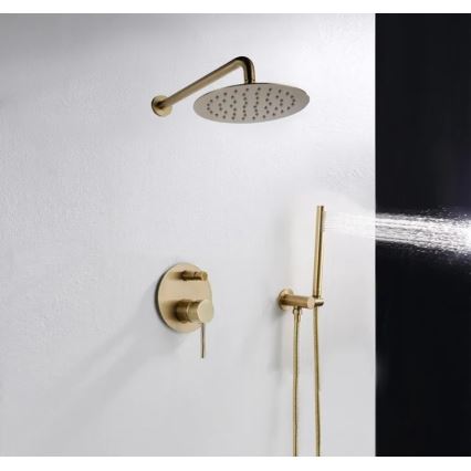 REA-P4110 - LUNGO Concealed Shower Set with Built-In Mixer, Gold
