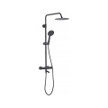 REA-P4113 - LUNGO Thermostatic Shower Set, Matte Black