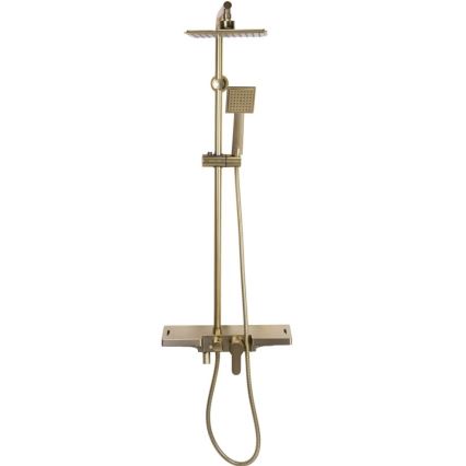 REA-P4121 - BRAVO Shower Set with Mixer Tap, Brushed Gold
