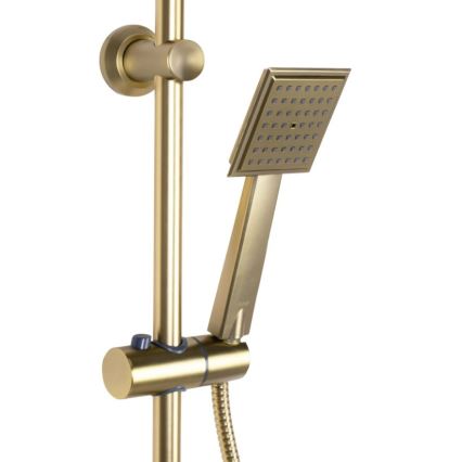 REA-P4121 - BRAVO Shower Set with Mixer Tap, Brushed Gold