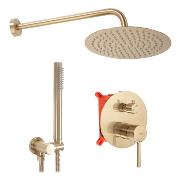 REA-P4160 - LUNGO Concealed Shower Set with Built-in Mixer, Brushed Gold