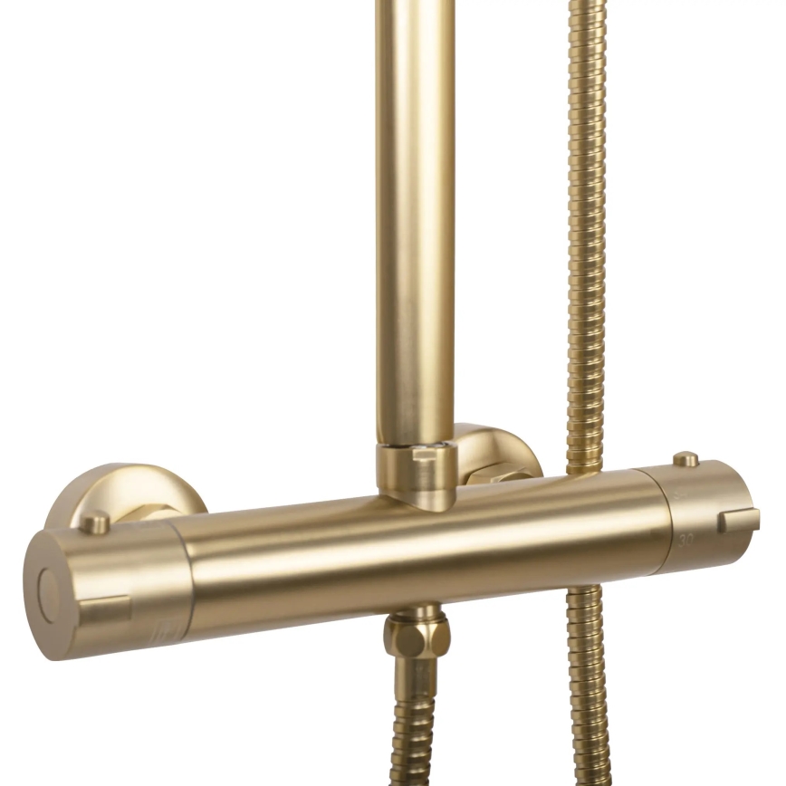 REA-P5004 - TOM Thermostatic Shower Set, Brushed Gold