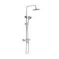 REA-P5961 - LUNGO DIAMOND Thermostatic Shower Set, Polished Chrome