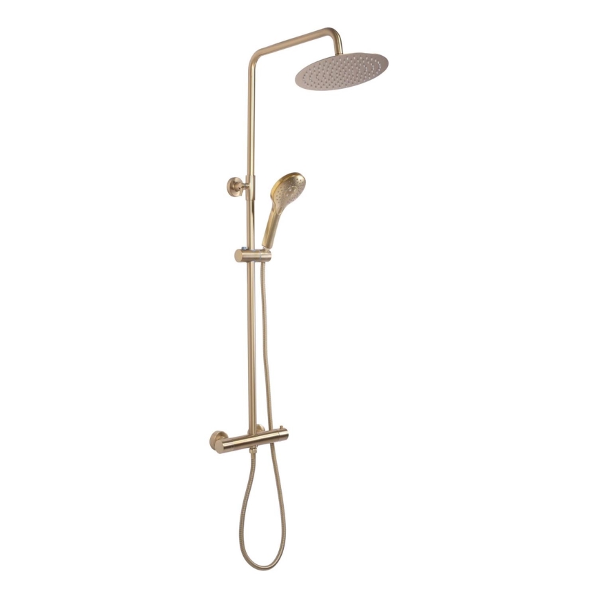 REA-P6602 - VINCENT Thermostatic Shower Set, Brushed Gold