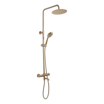 REA-P6604 - LUNGO thermostatic shower set, brushed gold