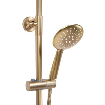REA-P6604 - LUNGO thermostatic shower set, brushed gold