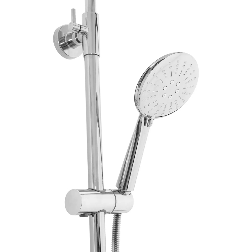 REA-P6607 - LUNGO shower set with thermostatic mixer, polished chrome