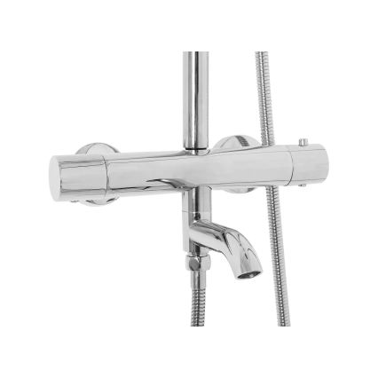 REA-P6607 - LUNGO shower set with thermostatic mixer, polished chrome