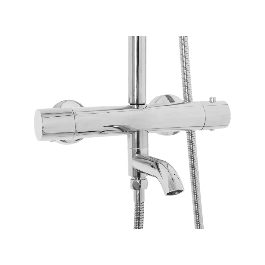 REA-P6607 - LUNGO shower set with thermostatic mixer, polished chrome