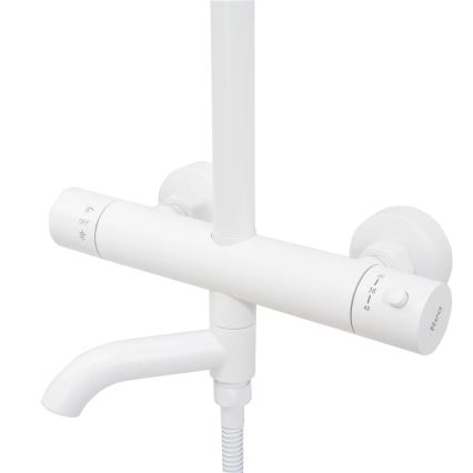 REA-P6608 - LUNGO Thermostatic Shower Set, Matte White