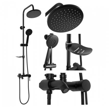 REA-P7005 - LUIS Shower Set with Mixer Tap, Matte Black