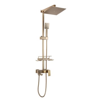 REA-P7050 - JACK Shower Set with Mixer Tap, Brushed Gold Finish