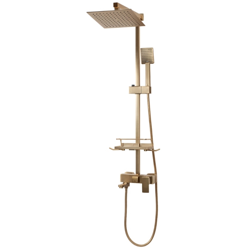 REA-P7050 - JACK Shower Set with Mixer Tap, Brushed Gold Finish