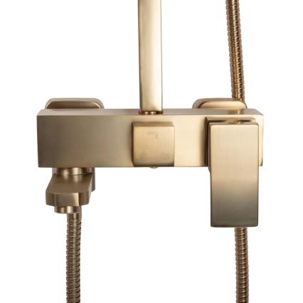 REA-P7050 - JACK Shower Set with Mixer Tap, Brushed Gold Finish