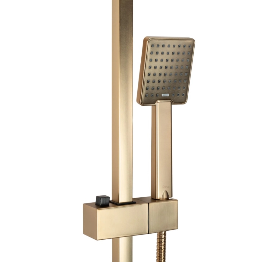 REA-P7050 - JACK Shower Set with Mixer Tap, Brushed Gold Finish