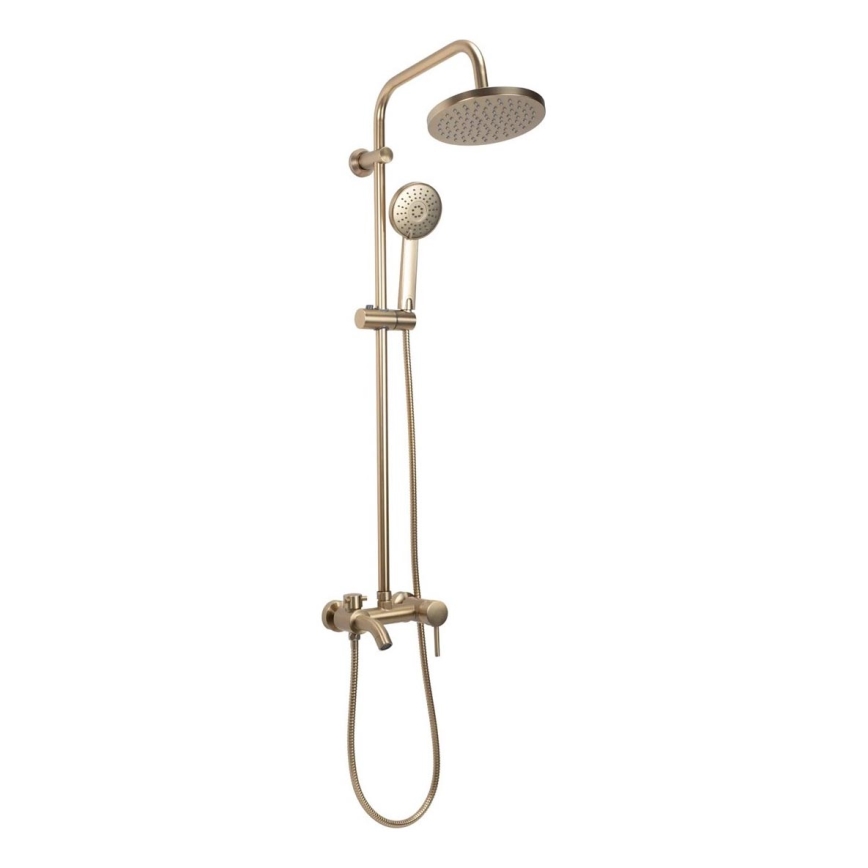 REA-P7051 - LUIS Brushed Gold Shower Set with Mixer Tap