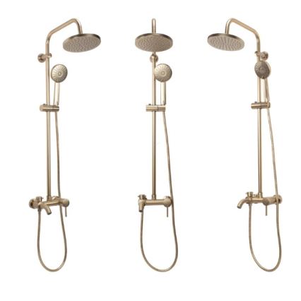 REA-P7051 - LUIS Brushed Gold Shower Set with Mixer Tap