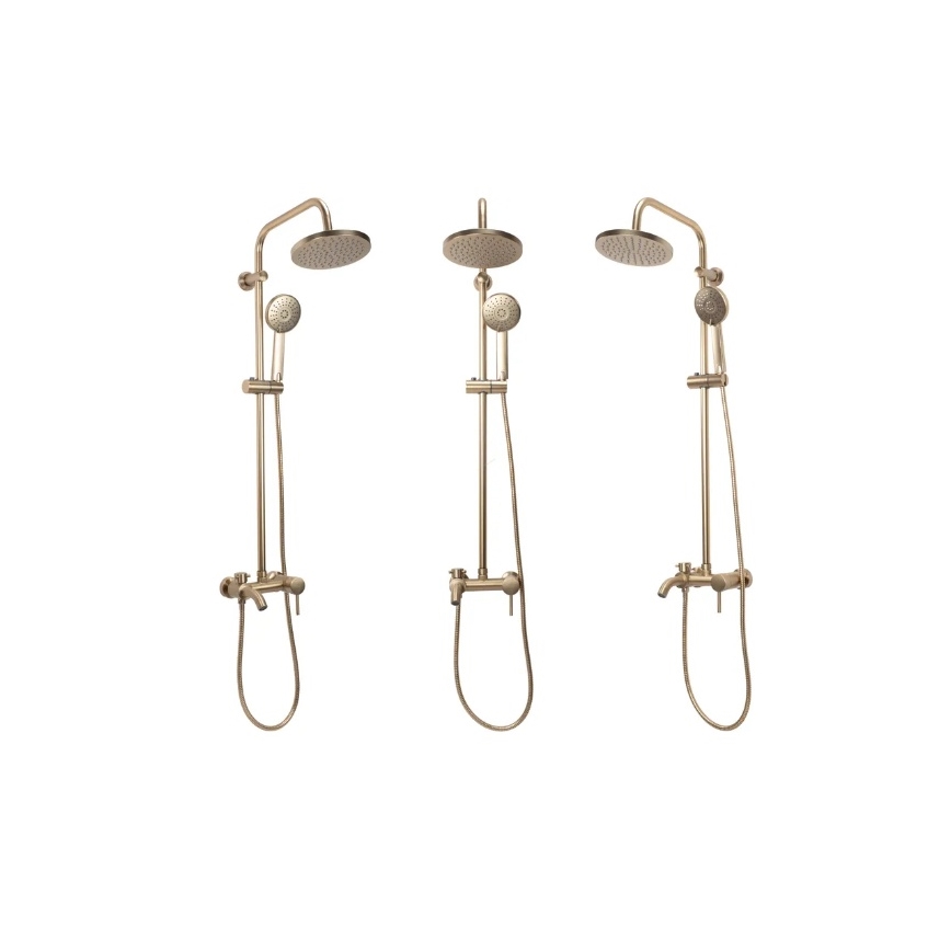 REA-P7051 - LUIS Brushed Gold Shower Set with Mixer Tap