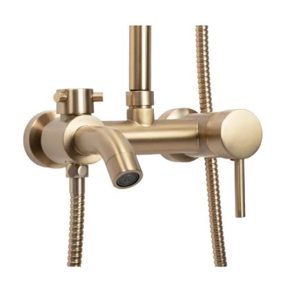 REA-P7051 - LUIS Brushed Gold Shower Set with Mixer Tap