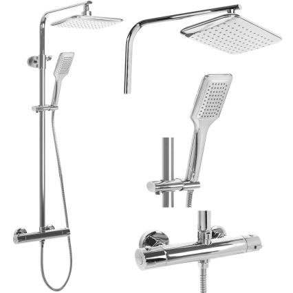 REA-P7100 - TOM Thermostatic Shower Set in Polished Chrome