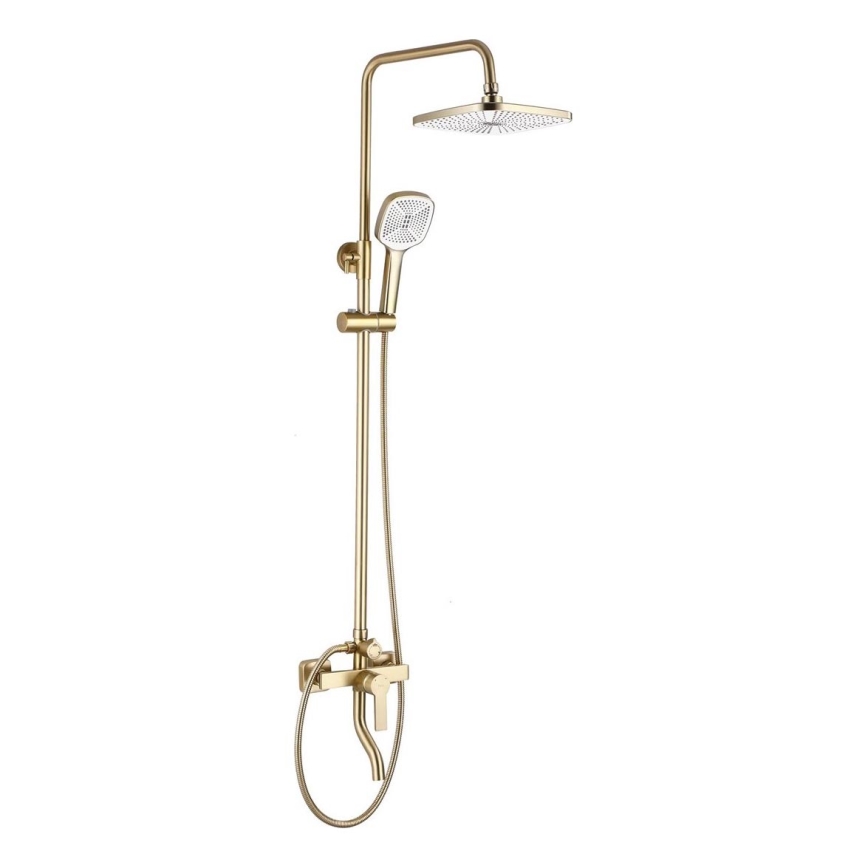 REA-P7841 - ARGUS Brushed Gold Shower Set with Mixer Tap