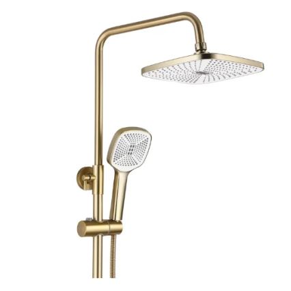 REA-P7841 - ARGUS Brushed Gold Shower Set with Mixer Tap