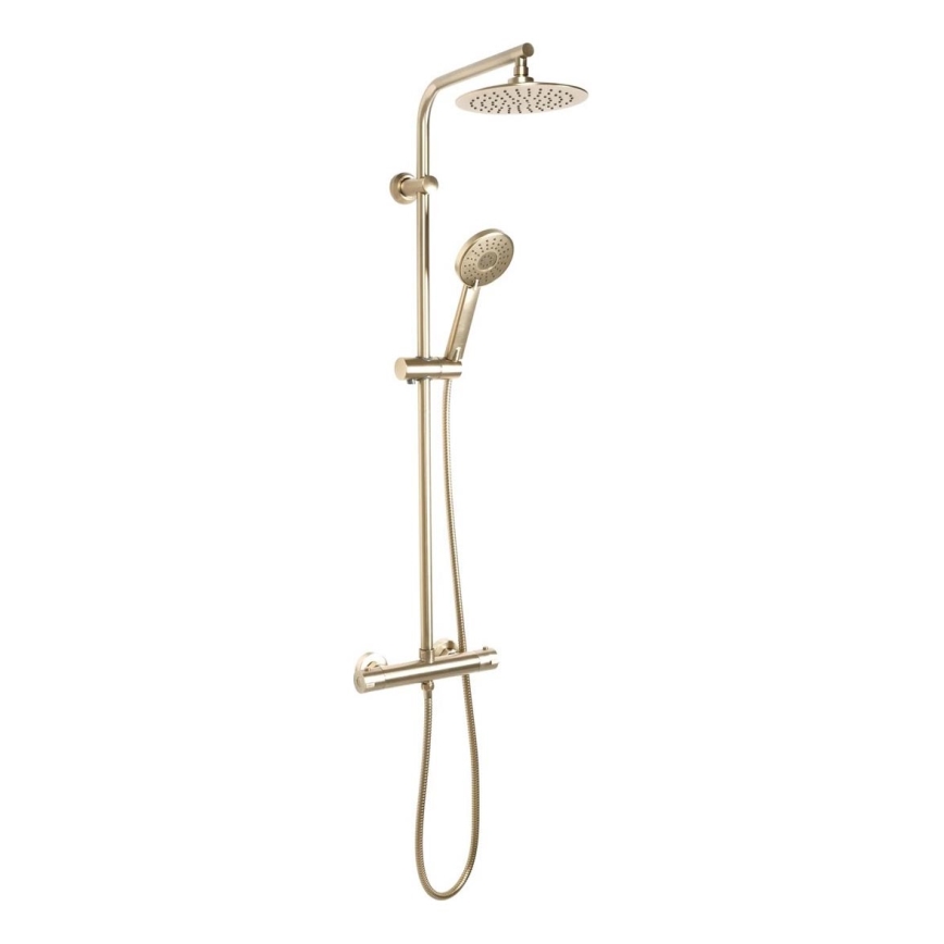 REA-P8413 - BLISS Thermostatic Shower Set, Brushed Gold