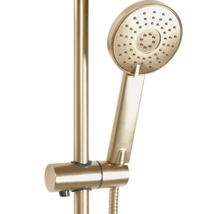 REA-P8413 - BLISS Thermostatic Shower Set, Brushed Gold