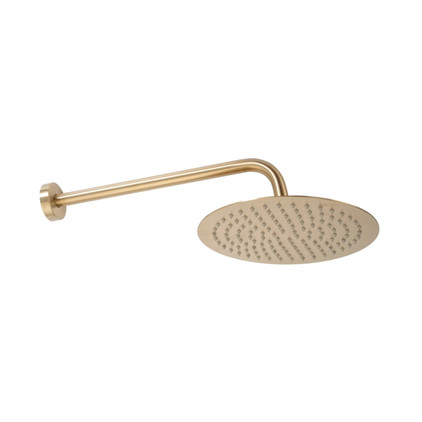 REA-P8551 - LUNGO Brushed Gold Shower Set with Thermostatic Concealed Mixer