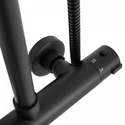 REA-P8804 - BLISS Thermostatic Shower Set, Matte Black