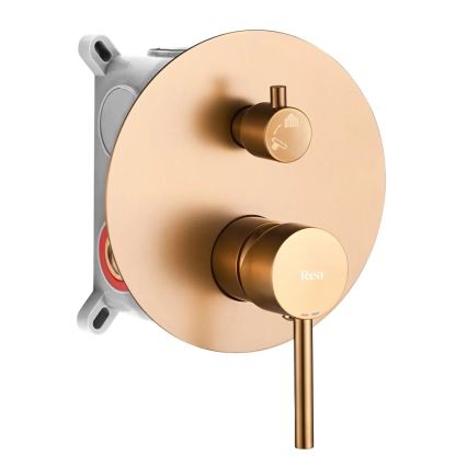 REA-P8809 - LUNGO Concealed Shower Set with Built-in Mixer, Brushed Copper Finish