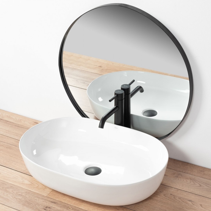 REA-U0024 - CLEO Countertop Basin 41 x 60.5 cm ceramic/glossy white