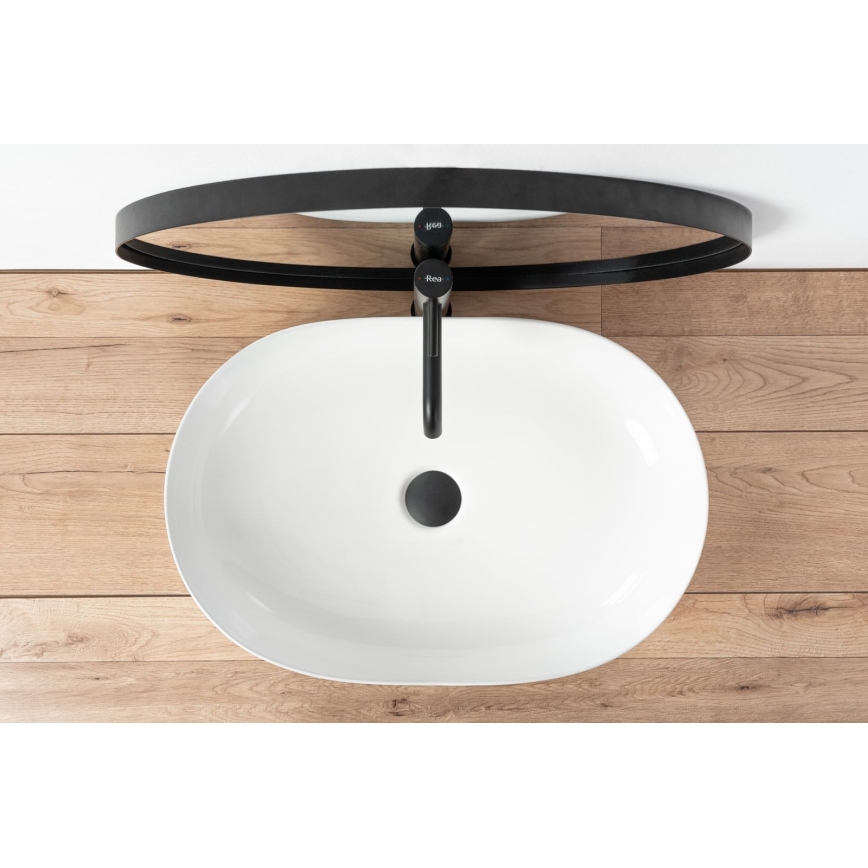 REA-U0024 - CLEO Countertop Basin 41 x 60.5 cm ceramic/glossy white