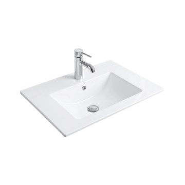 REA-U0190 - DAFNE Recessed Washbasin 46.5 x 72 cm, Ceramic, Glossy White