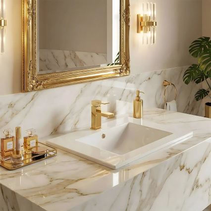 REA-U0190 - DAFNE Recessed Washbasin 46.5 x 72 cm, Ceramic, Glossy White