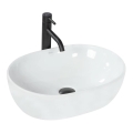 REA-U0416 - AMELIA Countertop Basin 34.5 x 48 cm, Ceramic / Glossy White