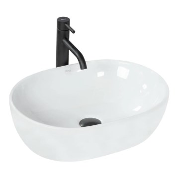 REA-U0416 - AMELIA Countertop Basin 34.5 x 48 cm, Ceramic / Glossy White