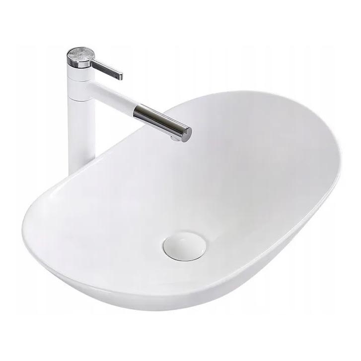 REA-U0441 - ROYAL Countertop Washbasin 35.5 x 61.5 cm ceramic/glossy white