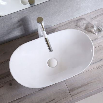 REA-U0441 - ROYAL Countertop Washbasin 35.5 x 61.5 cm ceramic/glossy white