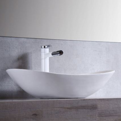 REA-U0441 - ROYAL Countertop Washbasin 35.5 x 61.5 cm ceramic/glossy white